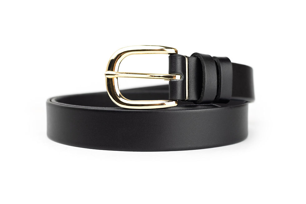 Ремінь класичний чорний 30 мм GOLD