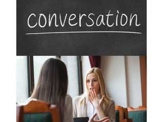 会話する女性たち