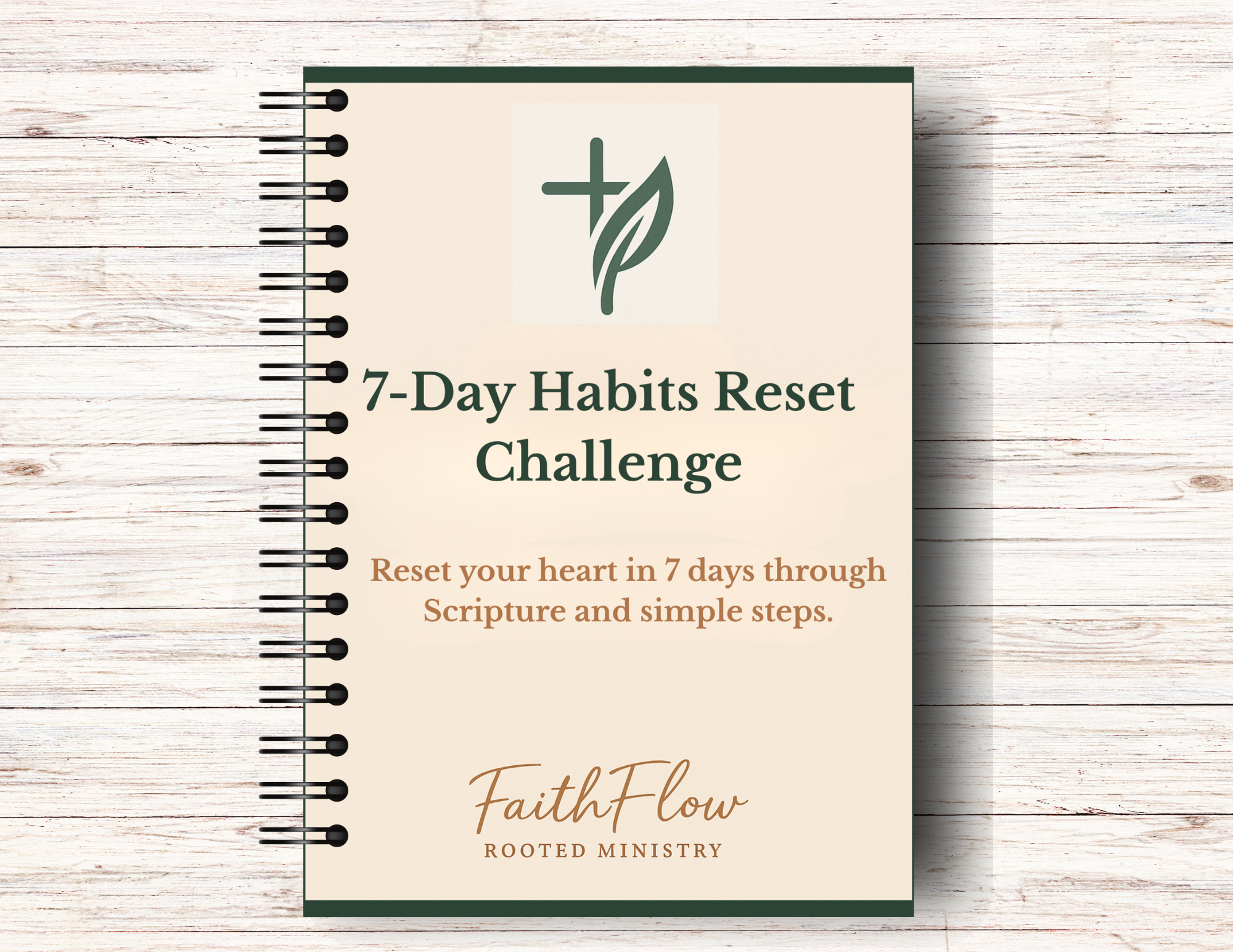 FaithFlow Rooted Ministry cover image for 7-Day Habits Reset Journal