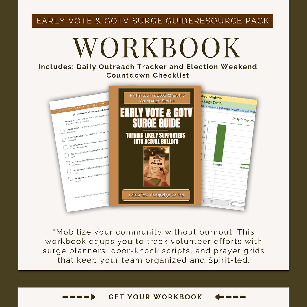 FaithFlow Campaign Series workbook for Coalition & Outreach Essentials