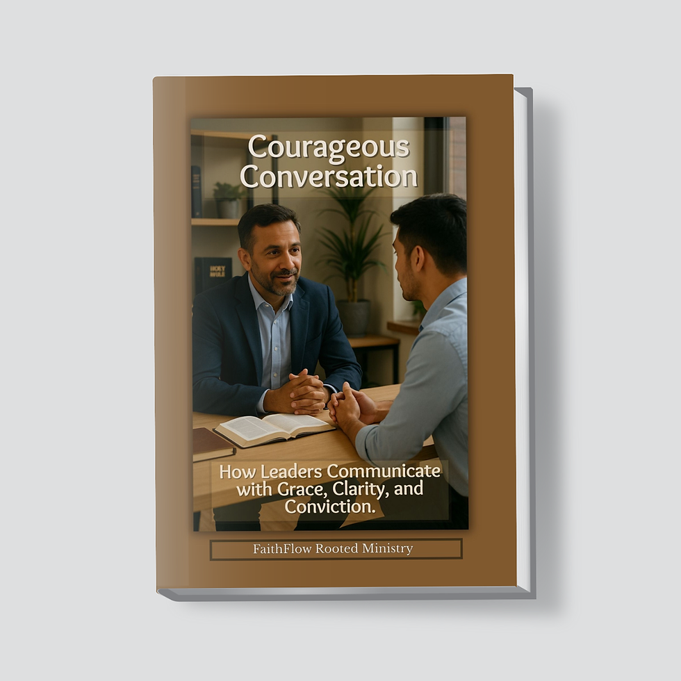 FaithFlow Rooted Ministry Cover image Courageous Conversations
