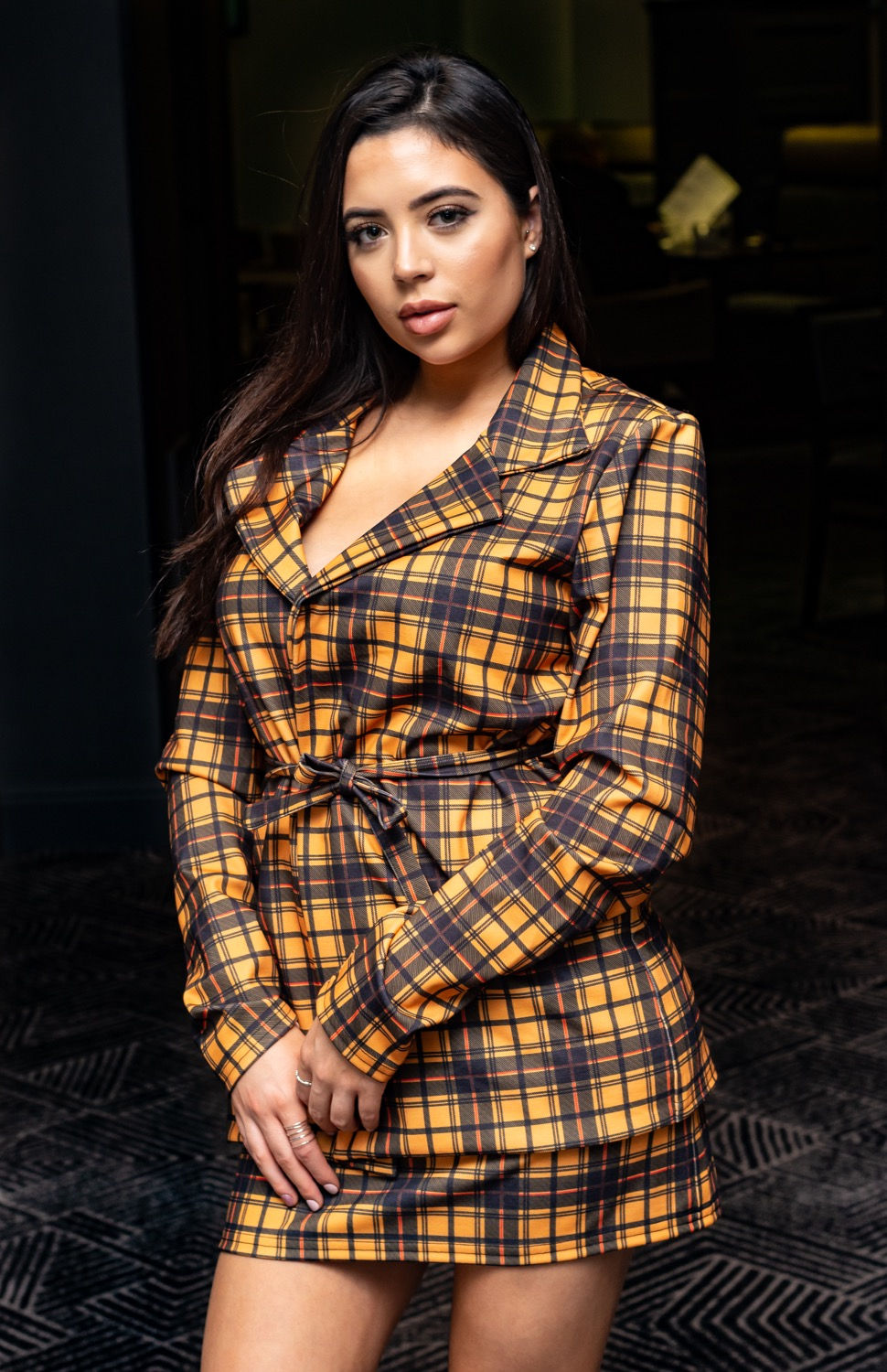 Chic In Check Button Detail Coord