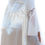Thumbnail: Frances White Satin Long Robe With Lace Trim
