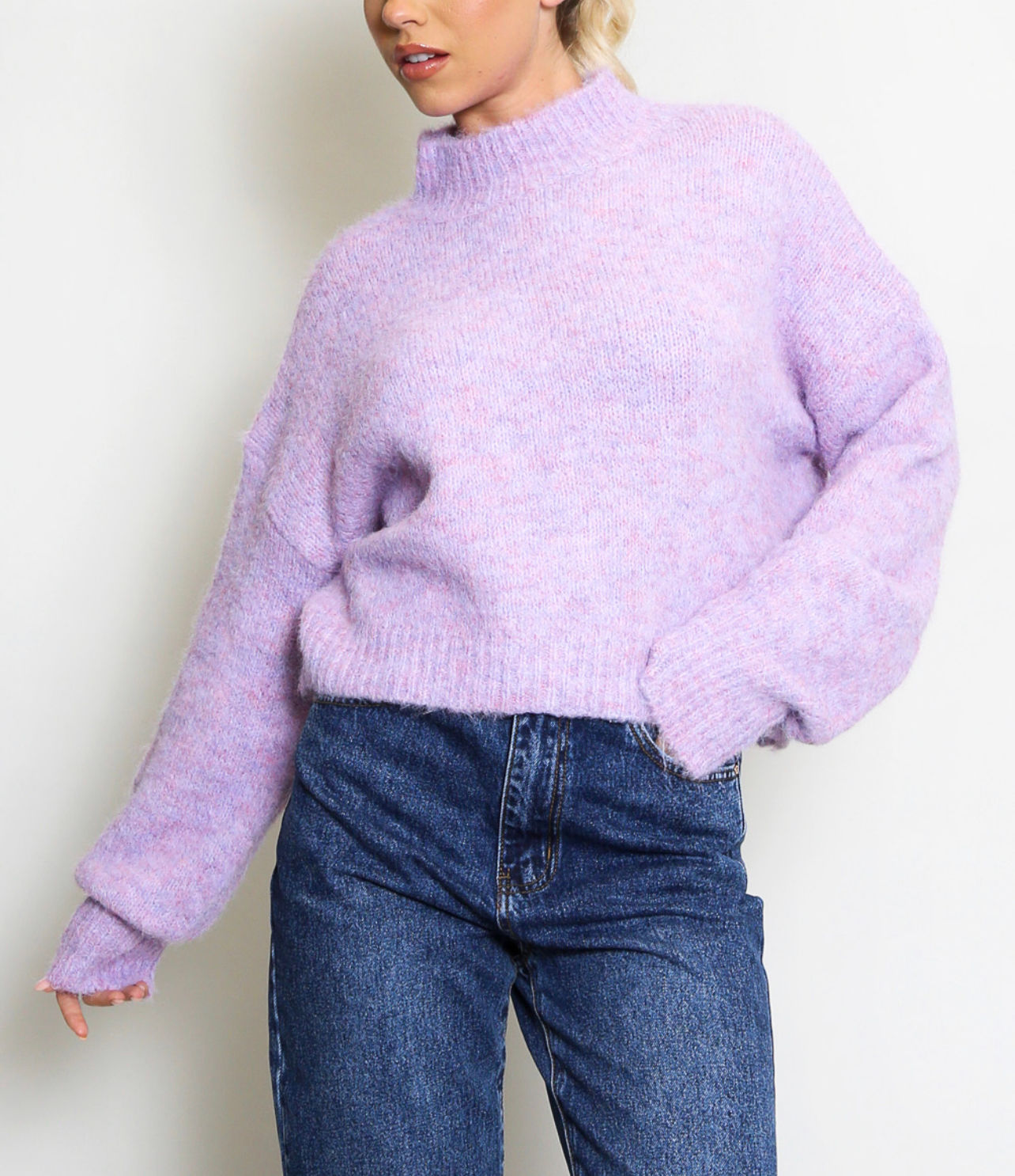 Lilly Lilac Mohair Knit Jumper