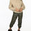 Thumbnail: Dalyn Khaki Ruched PU Joggers