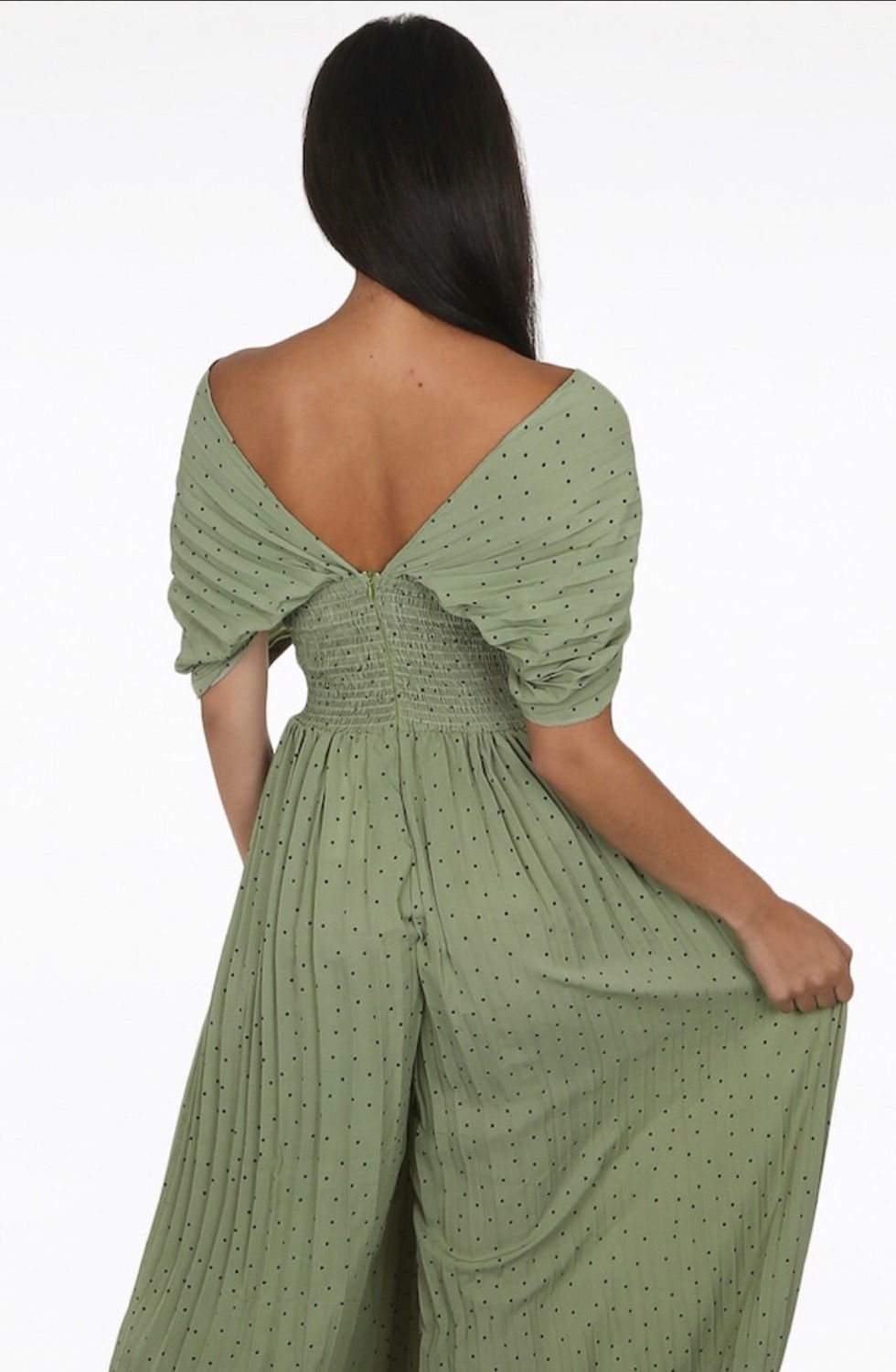 Thumbnail: Ova Polka Dot Palazzo Jumpsuit