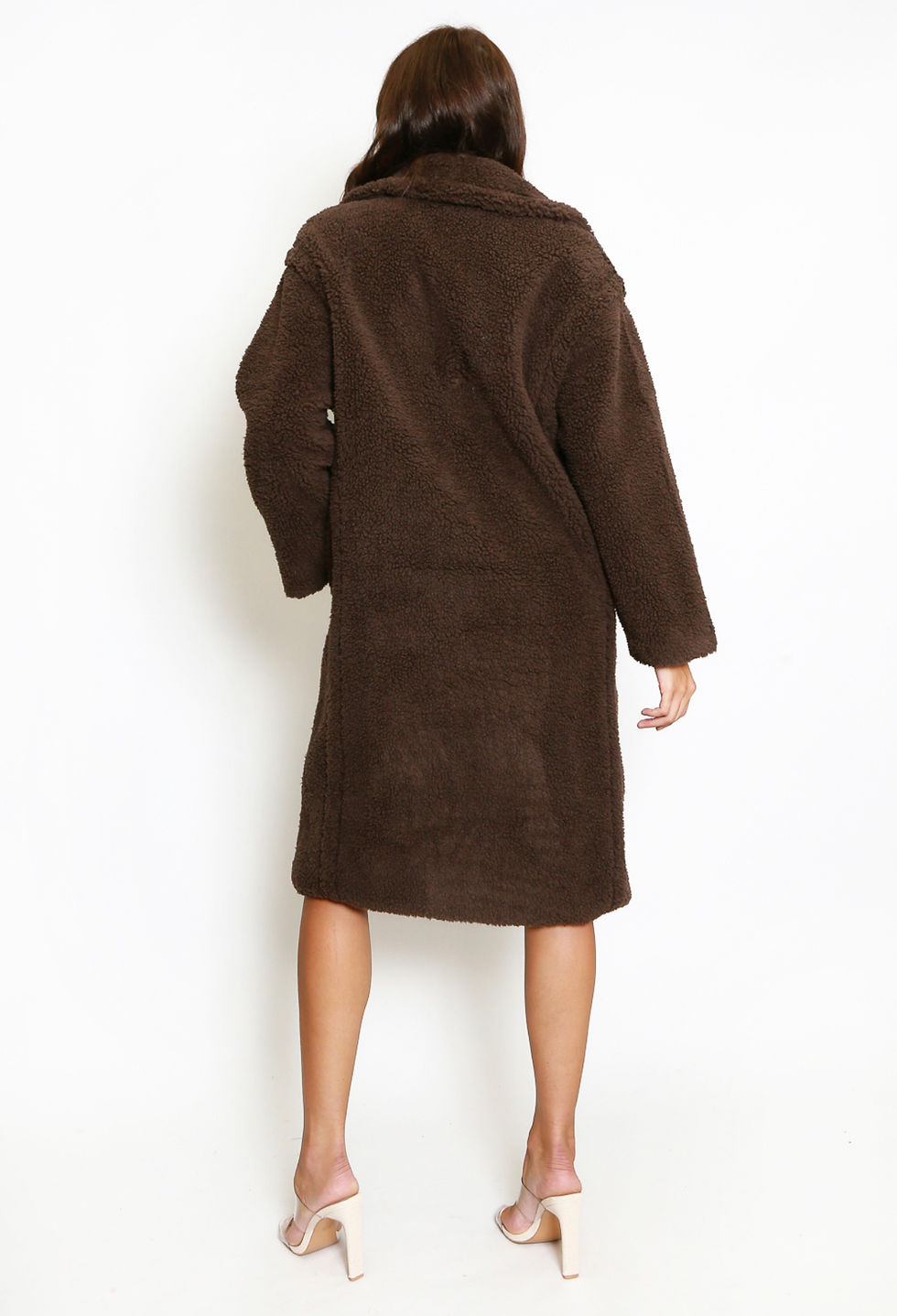 Thumbnail: Delly Brown Soft Faux Fur Coat