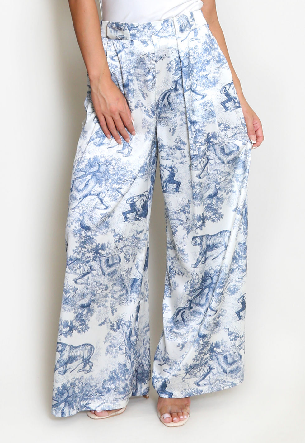 Thumbnail: Jojo Forest Print Flare Pants