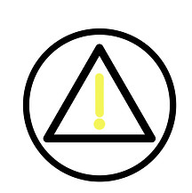 Icon Achtung und Risiko