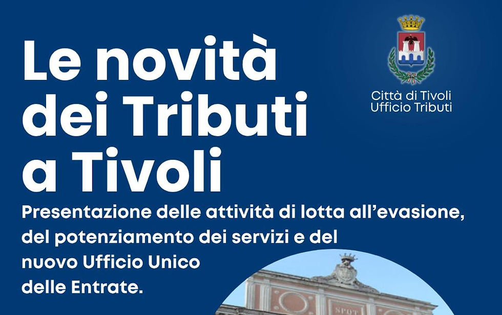 Tivoli cambia strategia sui tributi: cittadini invitati al confronto