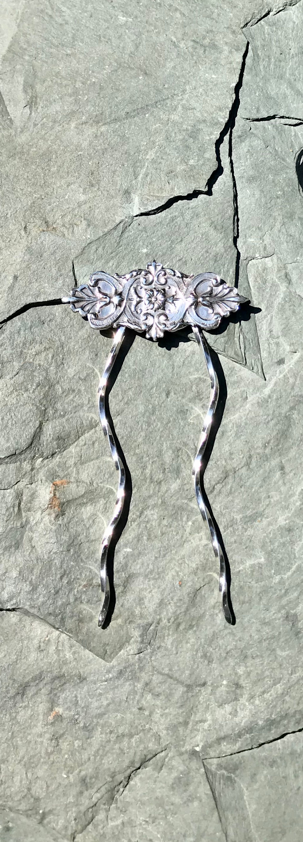 Art Nouveau Hair Pin in .925 Sterling