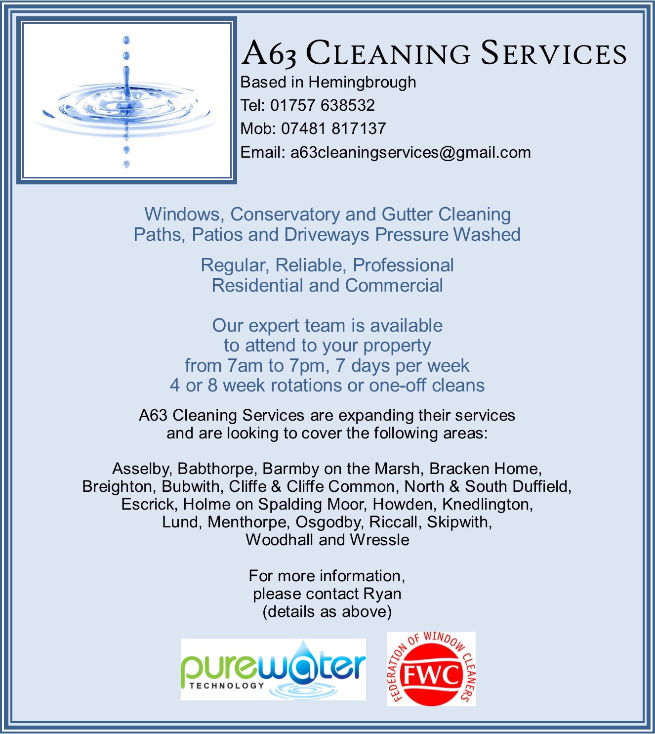 A63 Cleaning Services