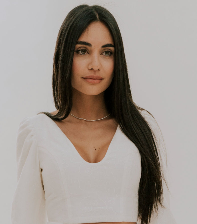 Top manica lunga scollo tondo