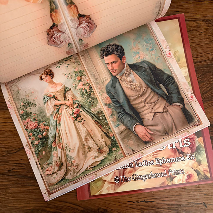 Miniature : Regency Rose Journal  PAPERBACK book