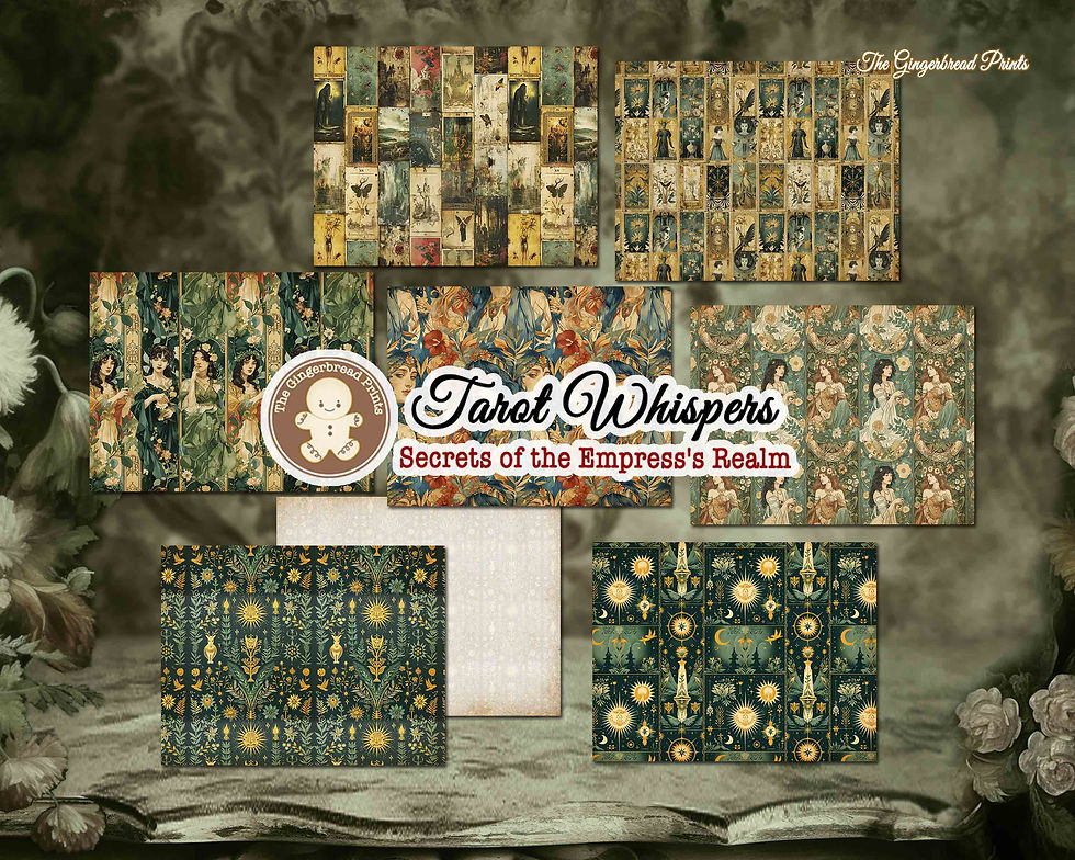 थंबनेल: Tarot Whispers: Secrets of the Empress's Realm Journal printable kit