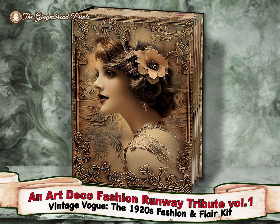 Miniature : An Art Deco Fashion Runway Tribute vol.1 Journal printable journal kit