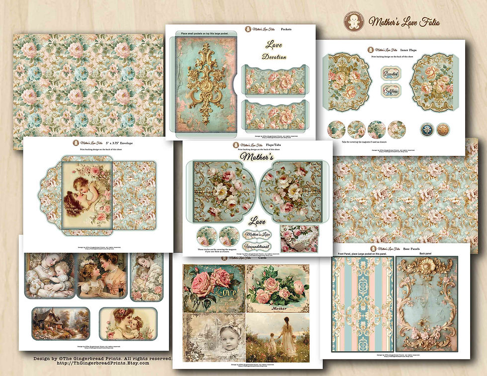 Miniature : Mother's Love Folio printable kit