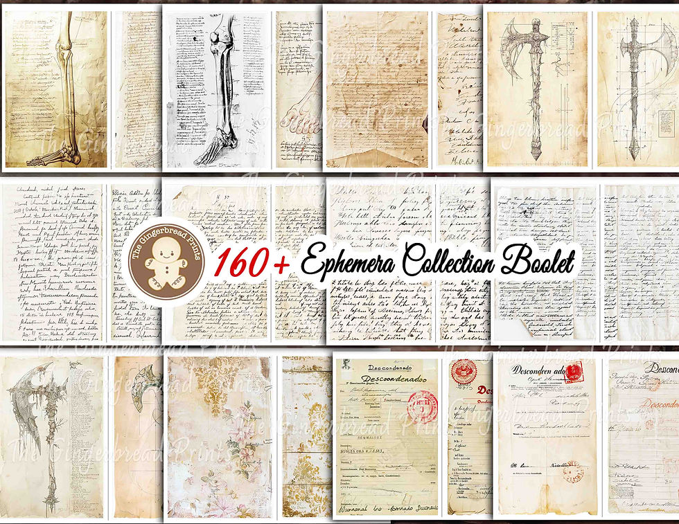 Miniatura: 160+ Ephemera Collection Booklet