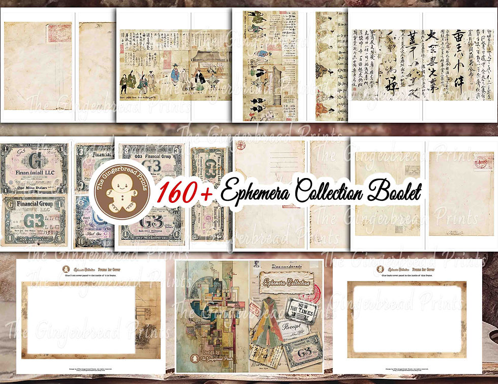 Miniatura: 160+ Ephemera Collection Booklet