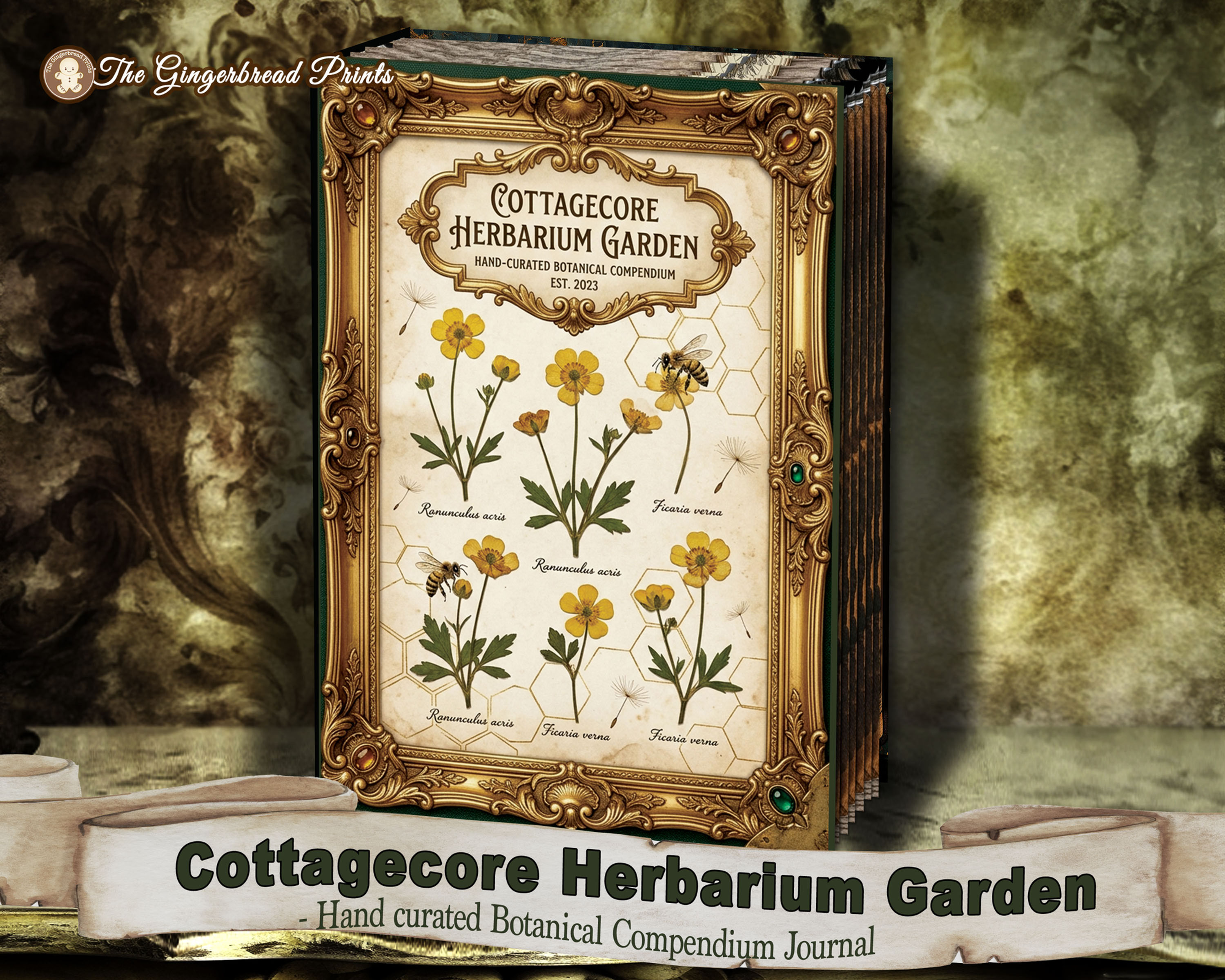 Cottagecore Herbarium Garden Junk Journal Printable Kit Digital Download