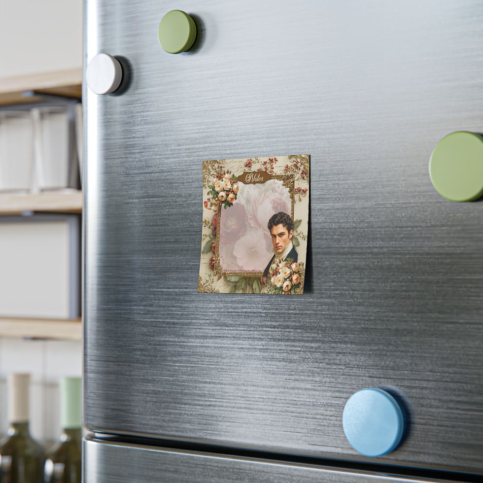 Miniature : Pride & Prejudice Mr. Darcy Portrait Post-it Note Pads — With Gold Frame
