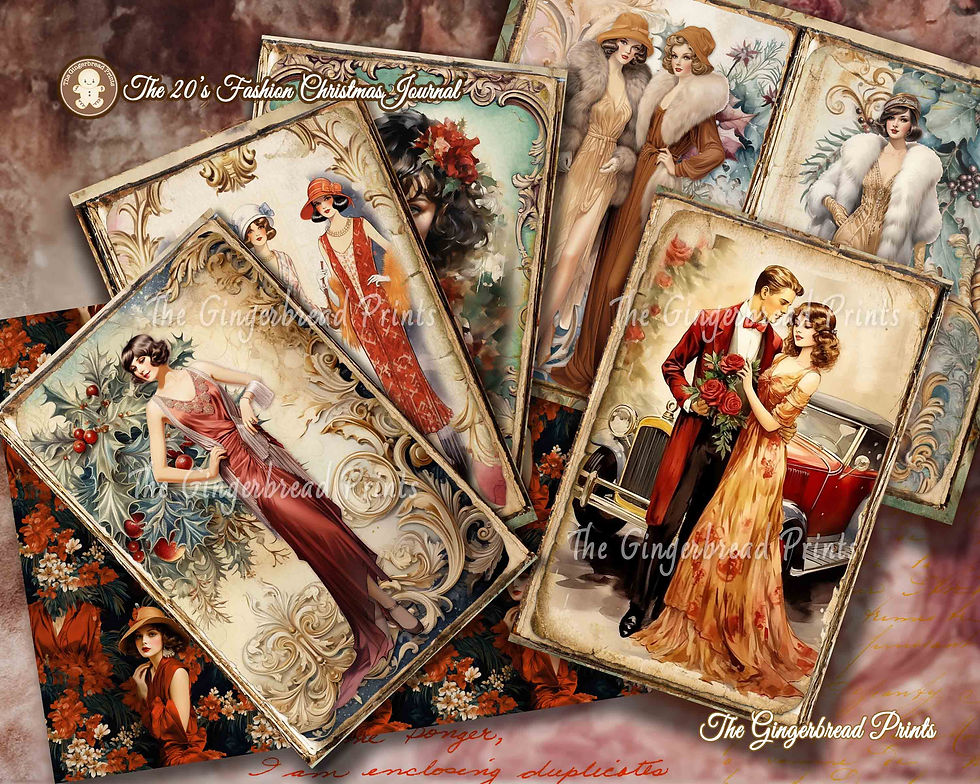 थंबनेल: The 20's Fashion Christmas Journal - Digital Download
