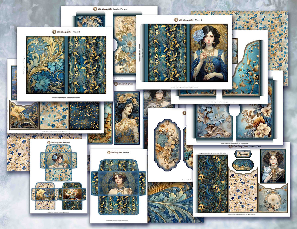 Miniatura: Blue Beauty Folio Kit - Digital download only
