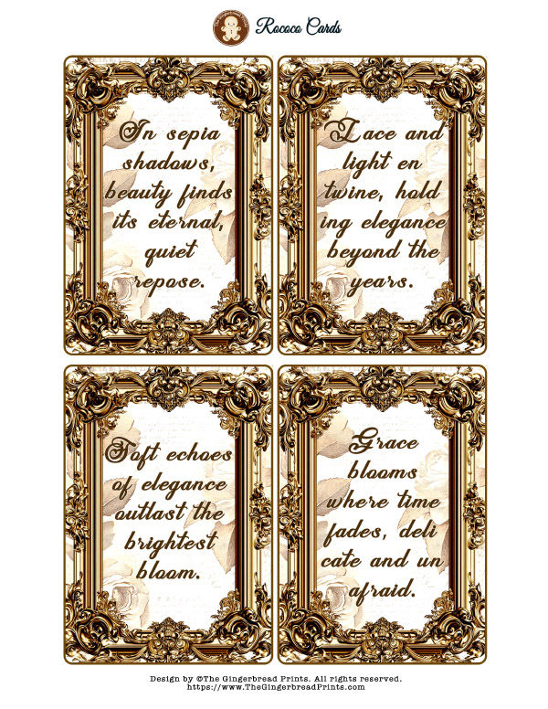 Miniatura: 100 Rococo Frames Labels+Mini journal+cards Digital