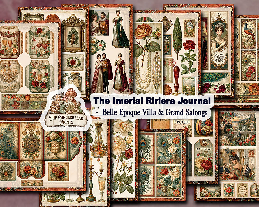 Thumbnail: The Imperial Riviera Belle Epoque Villa & Grand Salons Journal Digital Kit