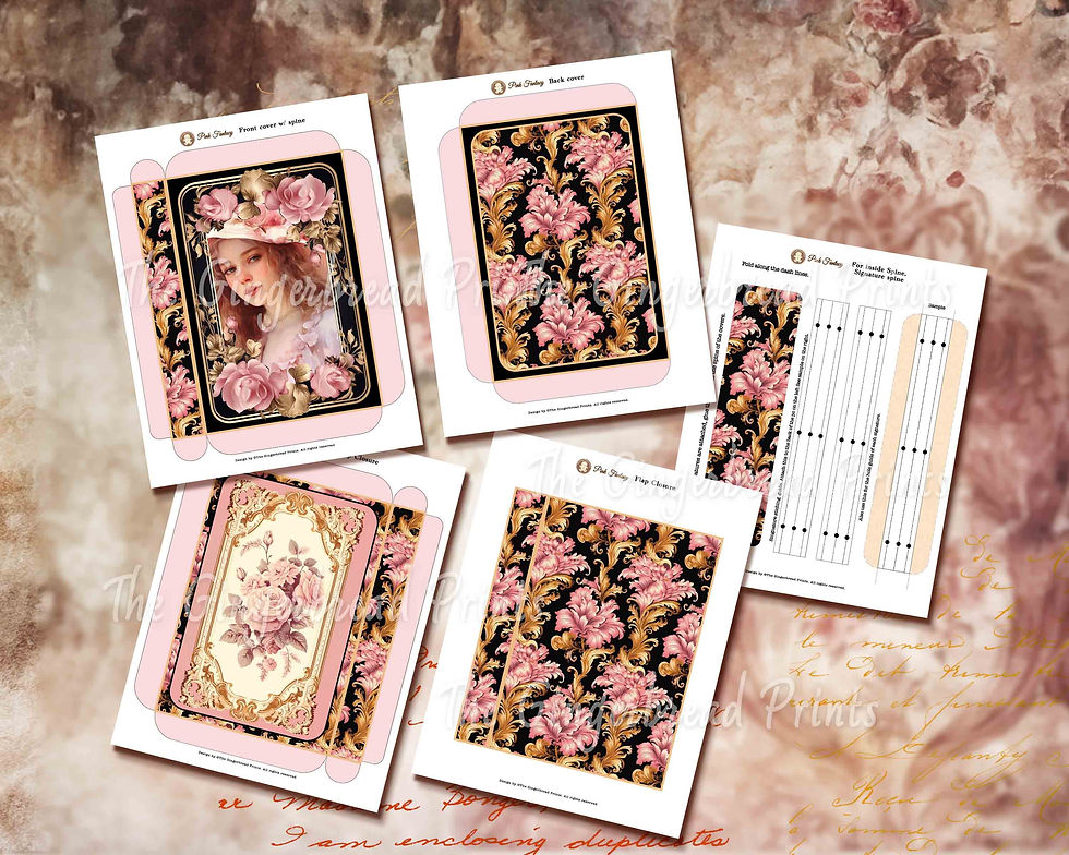 Miniatura: Pink Fantasy Journal printable kit