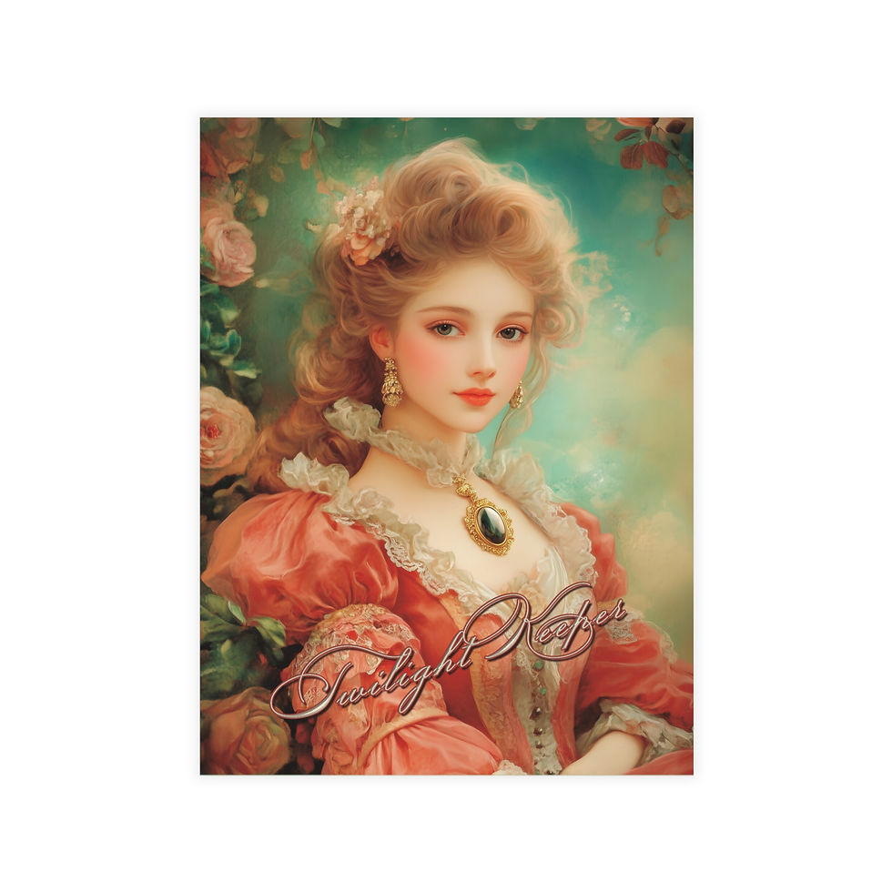 Miniatura: Victorian 'Twilight Keeper' Postcards — Cameo Whispers Note Cards Bundle