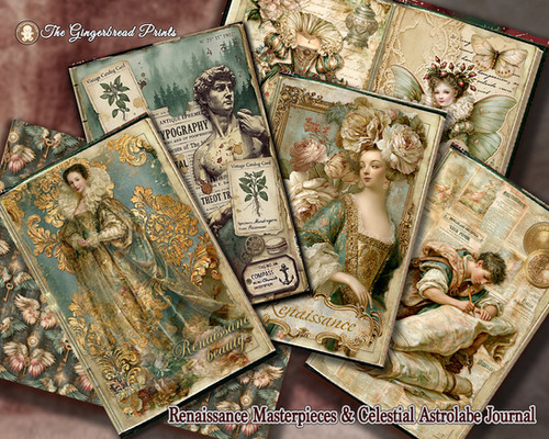 Renaissance Masterpieces & Celestial Astrolabe Journal Kit Digital