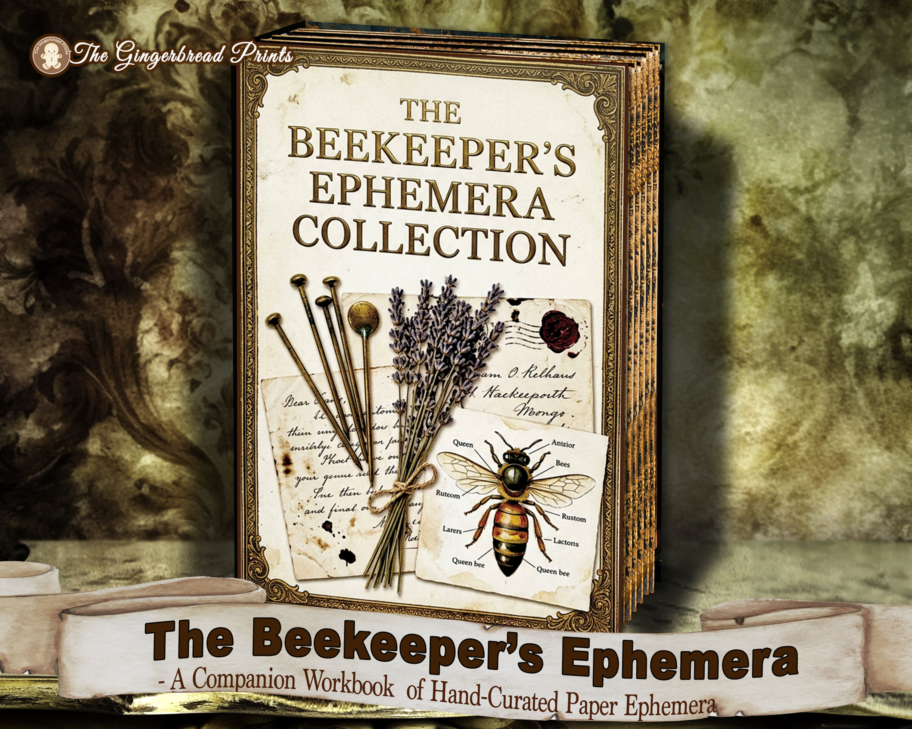 Master Beekeeper's Ephemera Printable Kit Digital Download Print You