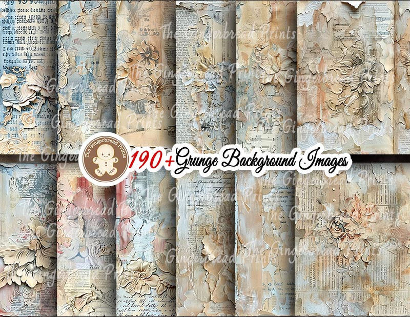 Miniatura: 190+ Grunge Background images bundle