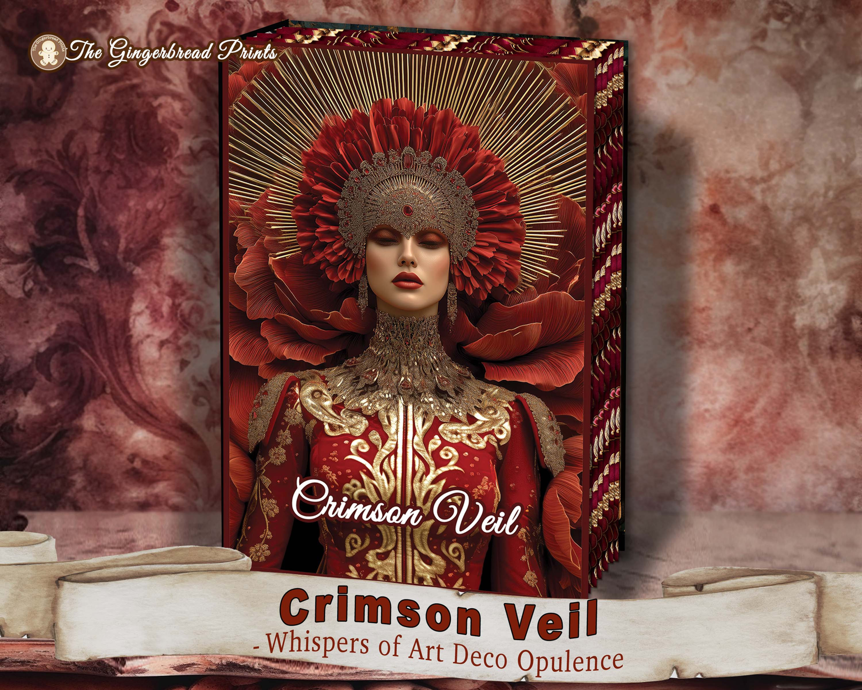Crimson Veil - Whispers of Art Deco Opulence PDF Journal Download