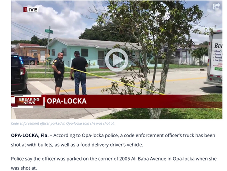 Code Enforcement Officer Shot At