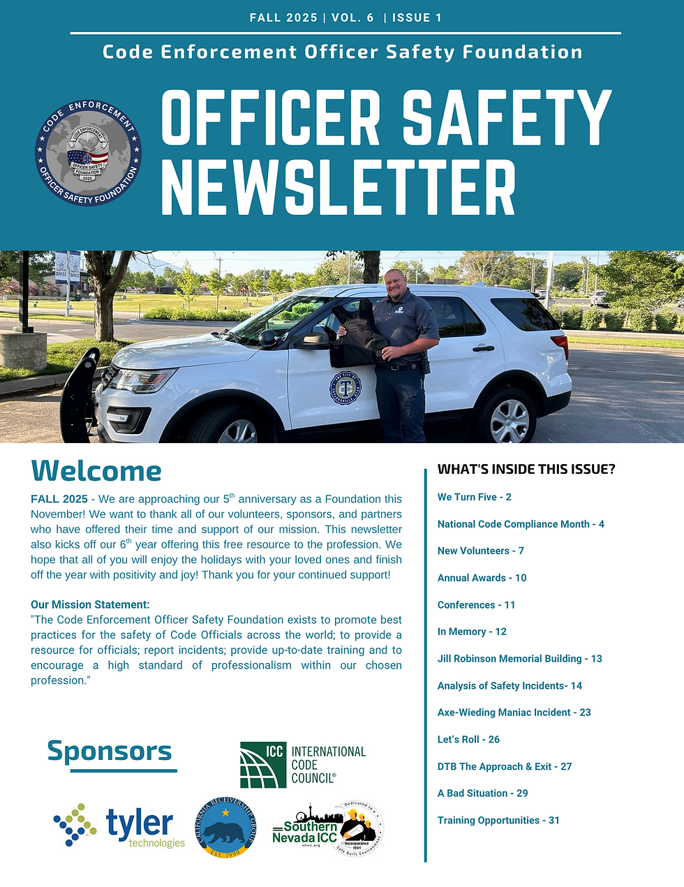 Fall Officer Safety Newsletter is Available