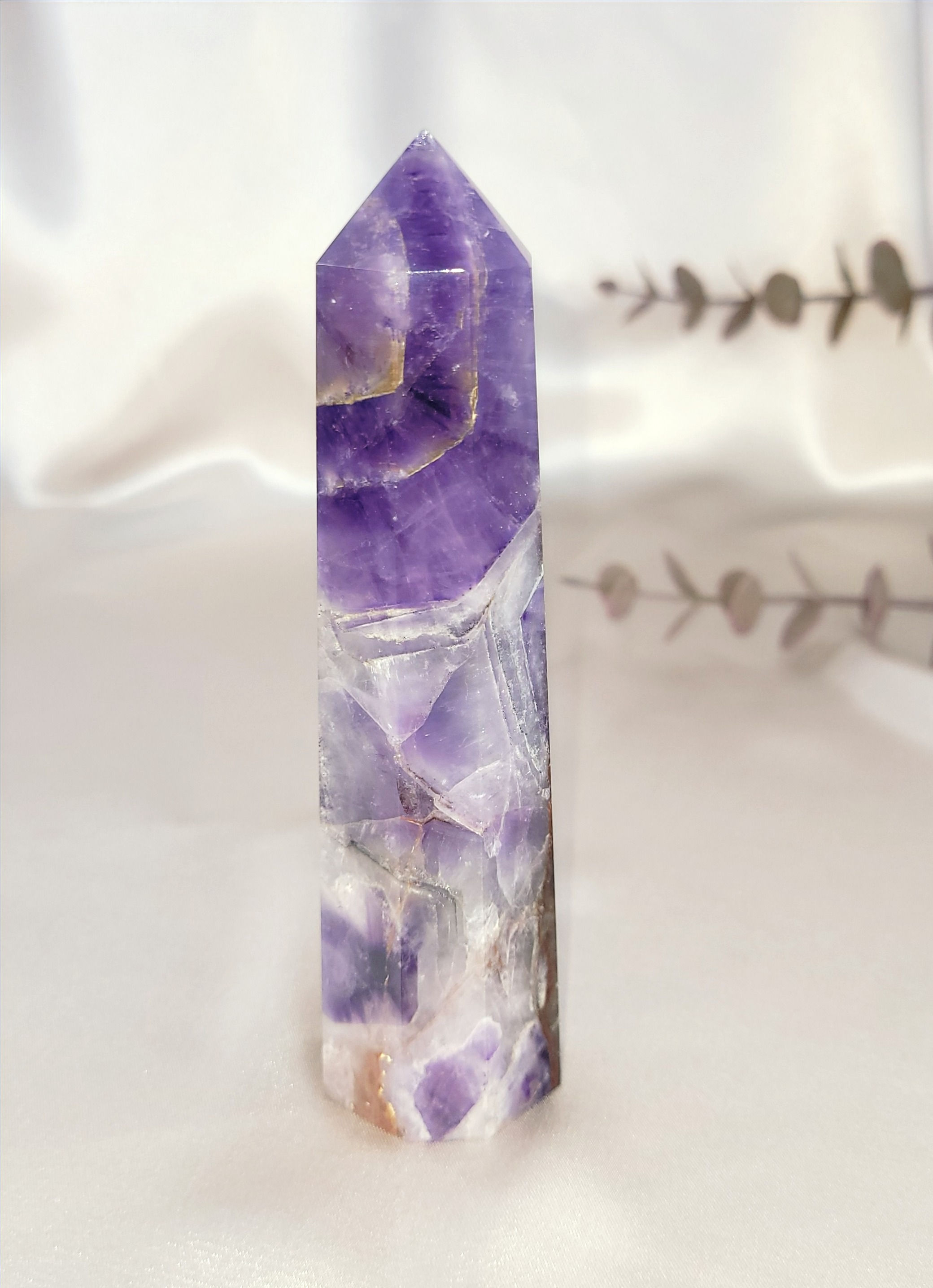 Amethyst Chevron Pillar
