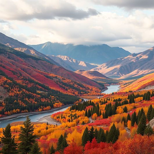 red and gold colorado nature landscape in fall, have mountains, a river, etc.jpg