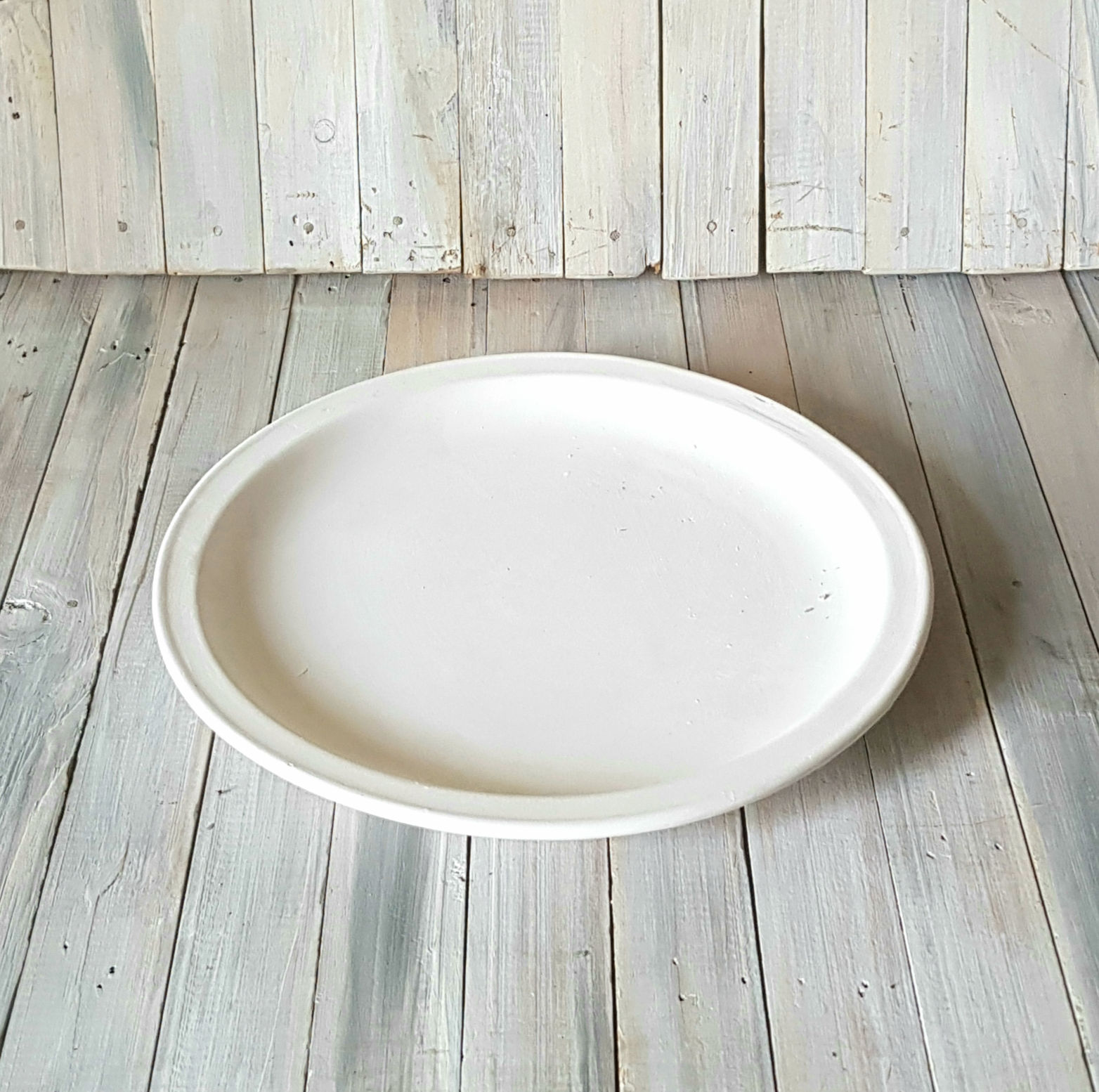 Large Plate - Bisque