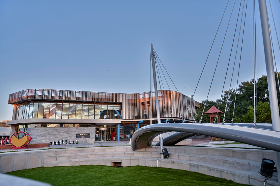 Completed modern building.