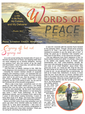 Words of Peace May 2026