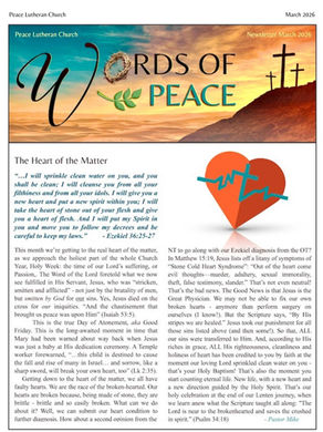 Words of Peace March 2026