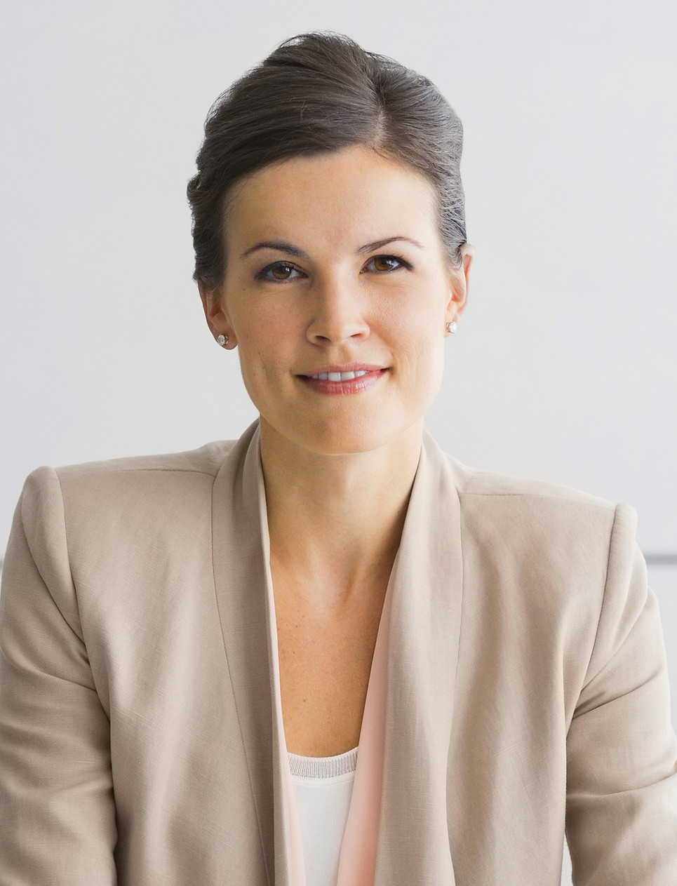 Woman with Camel Jacket