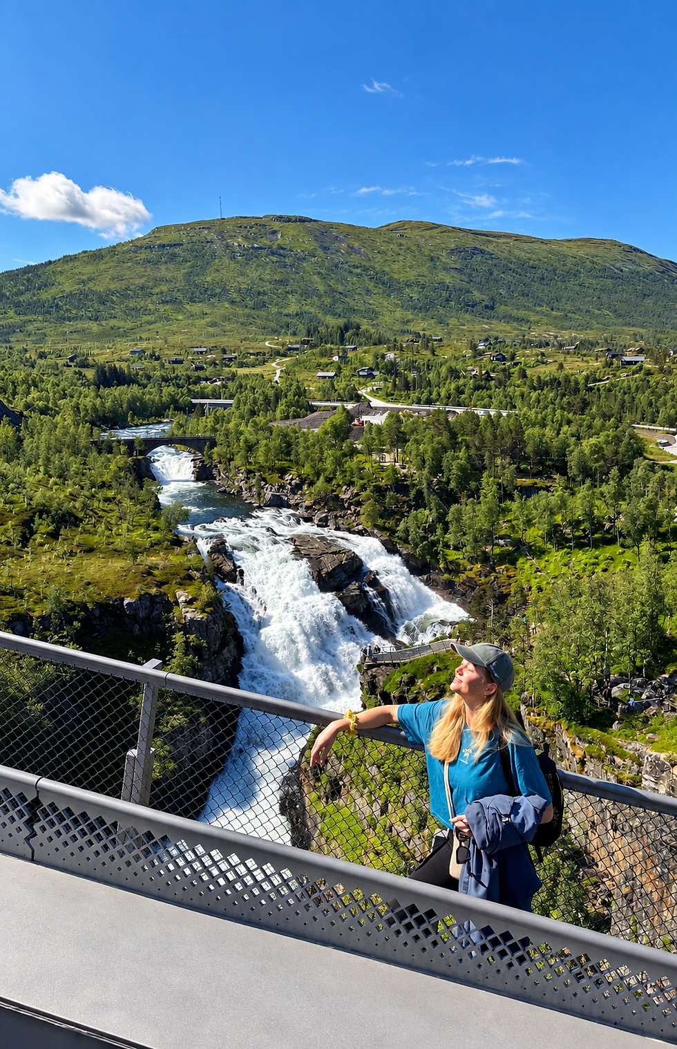 Vøringfossen, uma das paisagens registradas durante a viagem pelo oeste norueguês. Foto: arquivo pessoal de Julie B. Christensen.