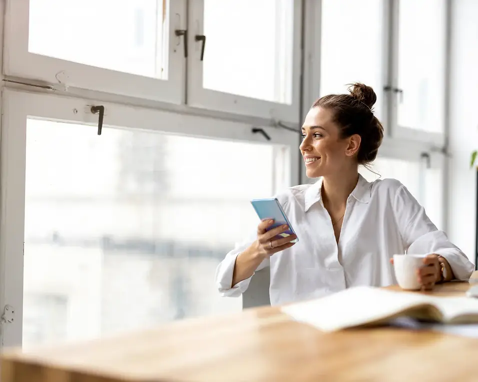 happy business woman