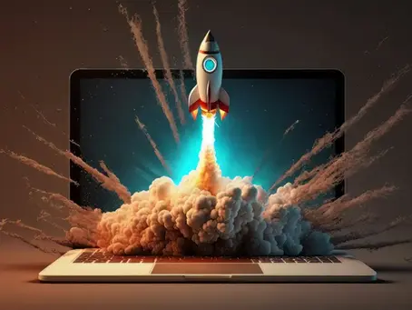Rocket On a Laptop