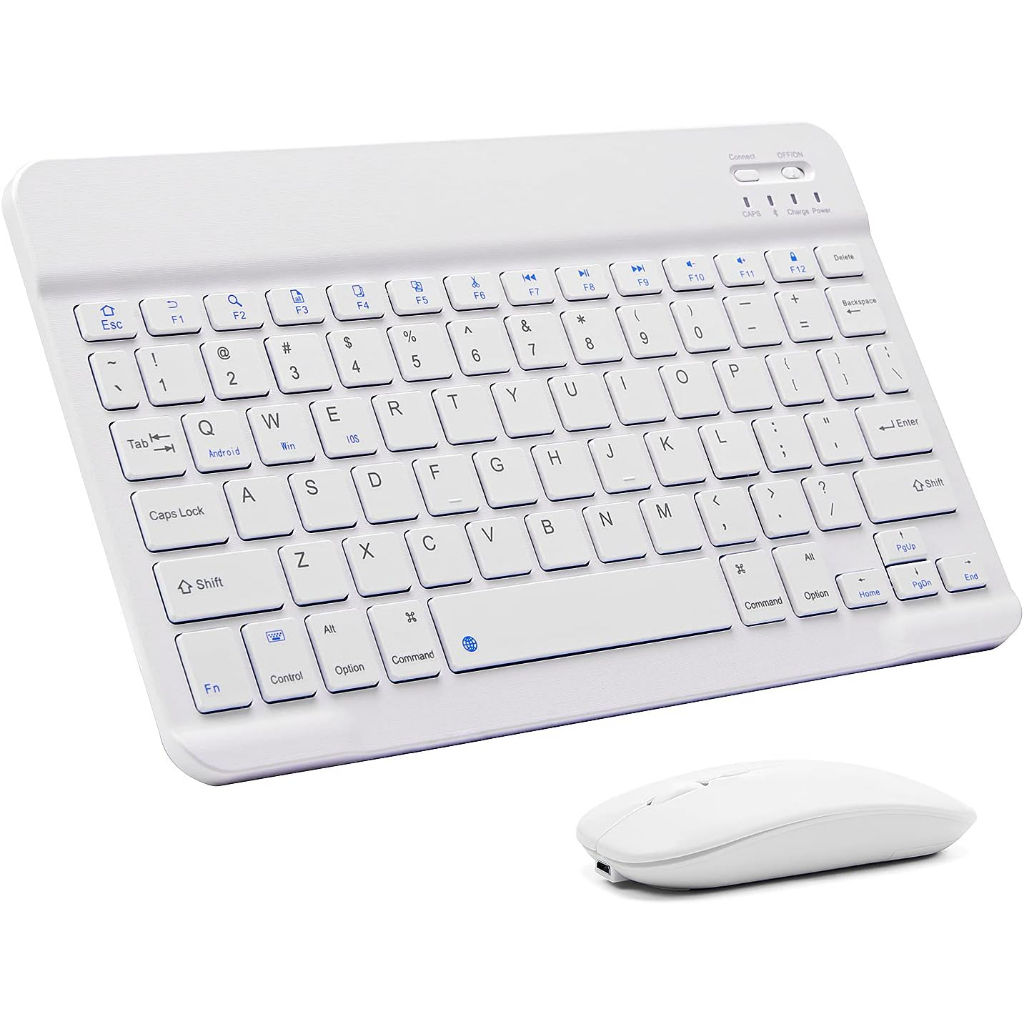 Kit Teclado E Mouse Recarregável Bluetooth Slim Ergonomico
