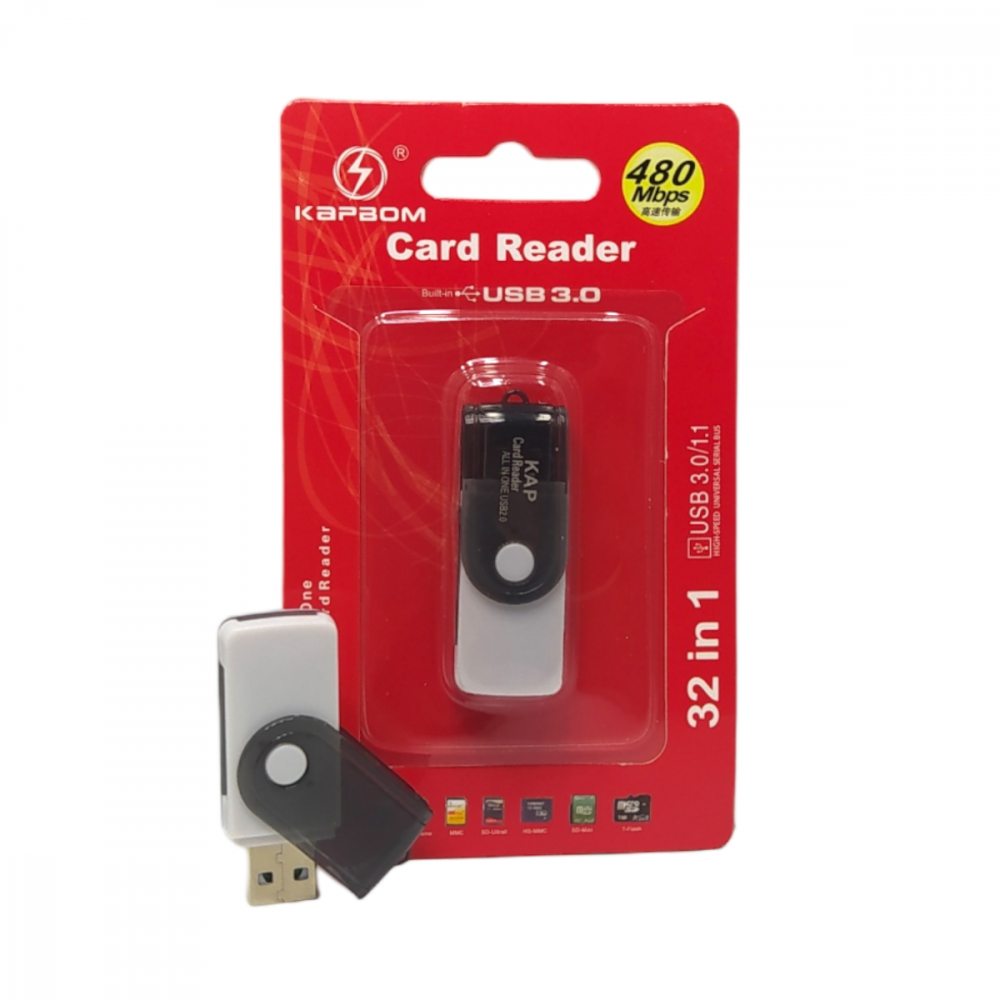 Leitor De Cartão De Memoria Adaptador USB 480mbps KAPBOM