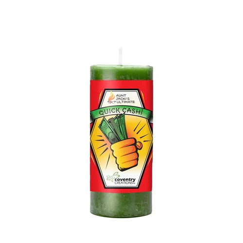 Aunt Jacki's Hoodoo Quick Cash Intention Candle 意念蠟燭 Aunt Jacki's Hoodoo Quick Cash Intention Candle 意念蠟燭